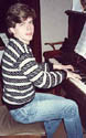 Elizabeth's son Marcus at the piano