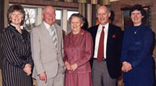 Franks daughter Margaret with husband and children