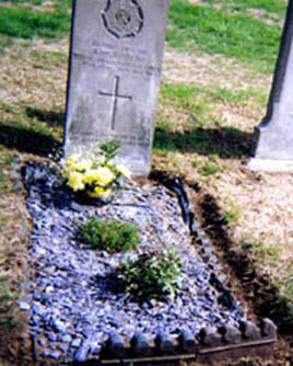 The grave of John William Burton