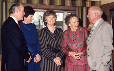 Jonathan with parents and sisters