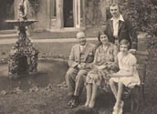 Olive with her husband and children at Langley Lodge