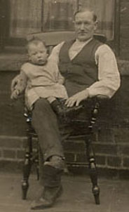 Sarah's husband Henry with son Douglas