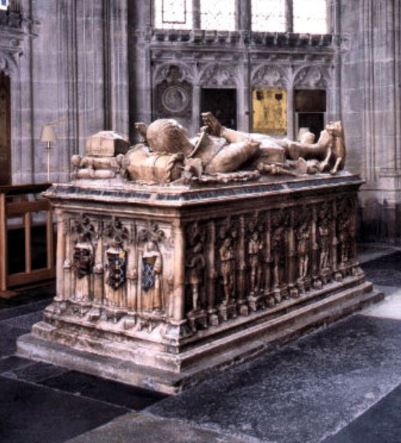 Tomb of Sir Thomas St Leger and wife Anne