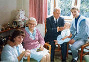 Thomas with paternal grand parents