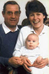 Thomas with mother and father