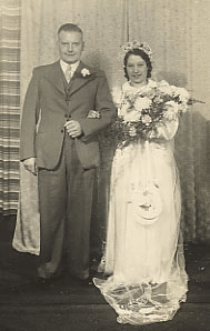 Albert and wife Clara on their Wedding Day