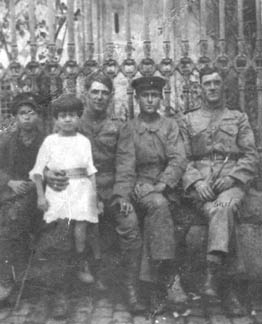 Arthur Roden in Paris on far right