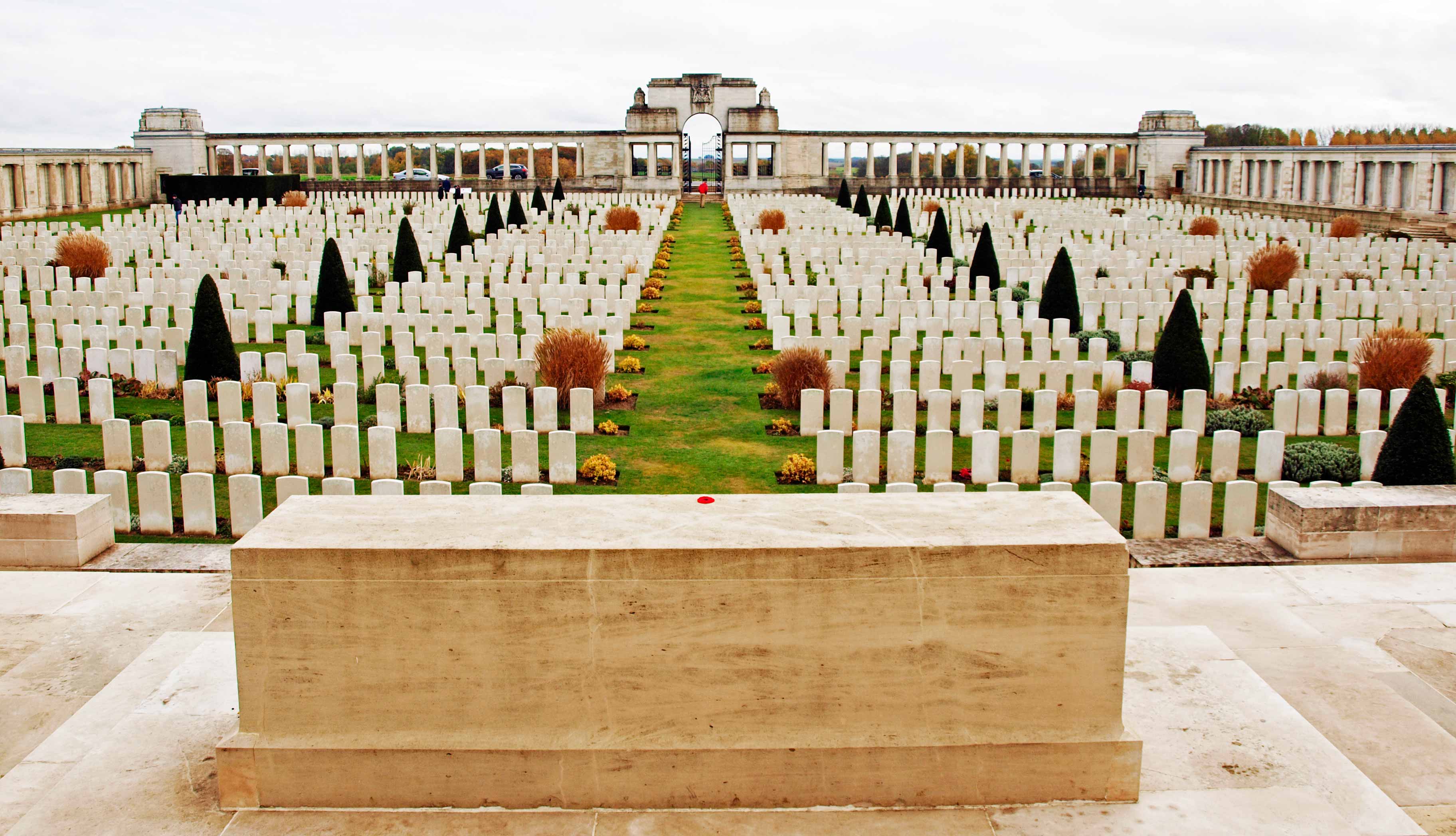 A view inside Pozieres Cemetery