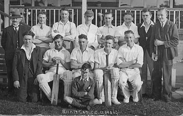 Charlie with Birmingham Gas Cricket Team