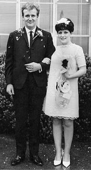 Douglas and wife Tina on their Wedding Day