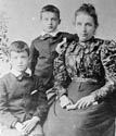 George's wife Sarah with two of their sons