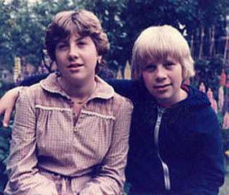 A young Richard with his sister Andrea