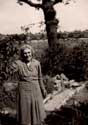Rose in her garden 1946