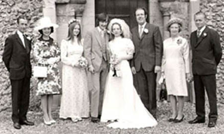 Rupert's daughter Rebecca Wedding Day