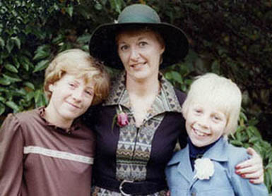 Sheila with her children